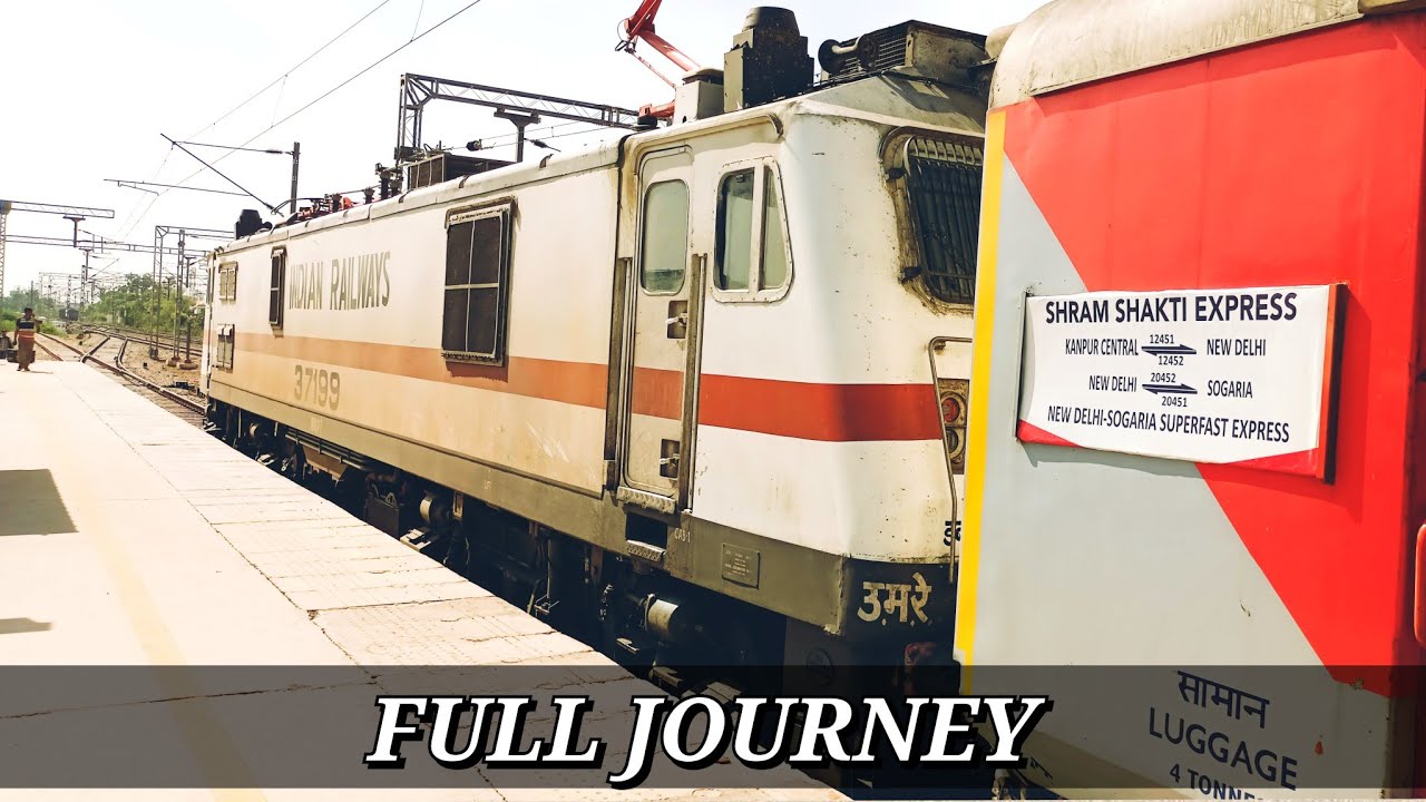 Kota To Delhi : FULL JOURNEY : 20451 Sogaria - New Delhi Intercity Sf Express #indian