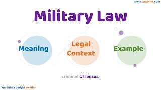 Military Law Meaning Legal Context & Example Legal Terms Simplified @LawMint