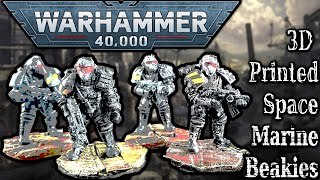 3D Printed - Beakie Space Marines for 40k