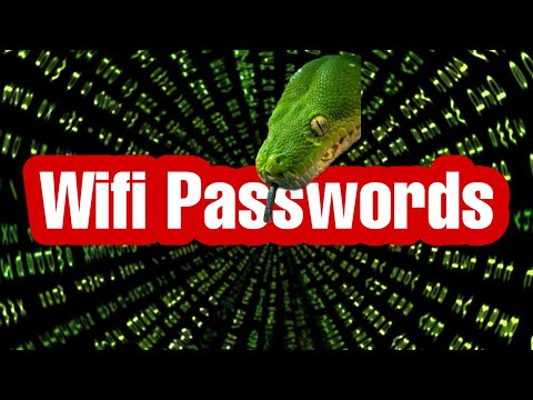 Get WiFi Passwords With Python  |  python project for beginners