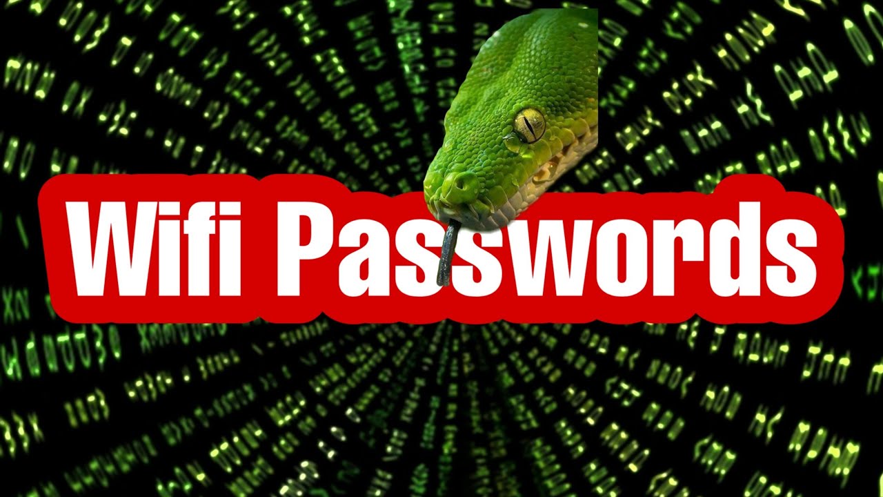 Get Wifi Passwords With Python  |  Python Project For Beginners