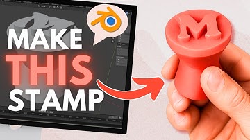 Make Your Own Custom Stamp from SVG in Blender + 3D Print (Polymer Clay DIY Tutorial)