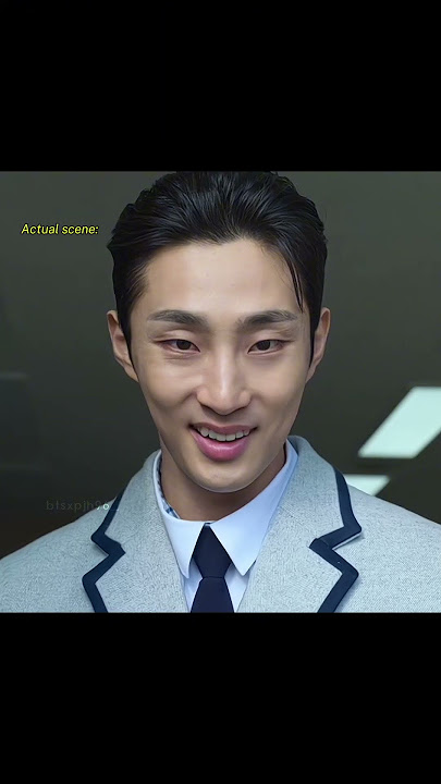 Actual scene vs Behind the scene |😁😆 #weakheroclass2 #baenara #ryeoun