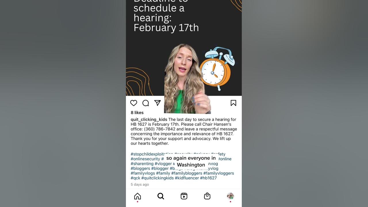 Washington State HB 1627 shorts YouTube