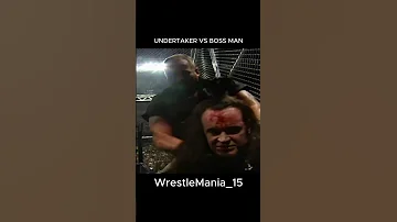 Undertaker Vs Big Boss Man WrestleMania 1999 Wwewrestler Wwe 