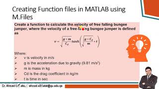 Module 2 Loops and Conditions [2/3] Function Files