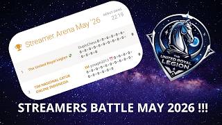 [EN] STREAMERS BATTLE MAY 2026 ON lichess.org !!! / !team / !tournament