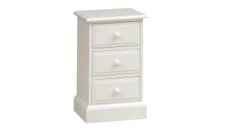 Part of the Provence bedroom furniture range, this bedside cabinet is the smaller of the two we sell; offering style and elegance to 