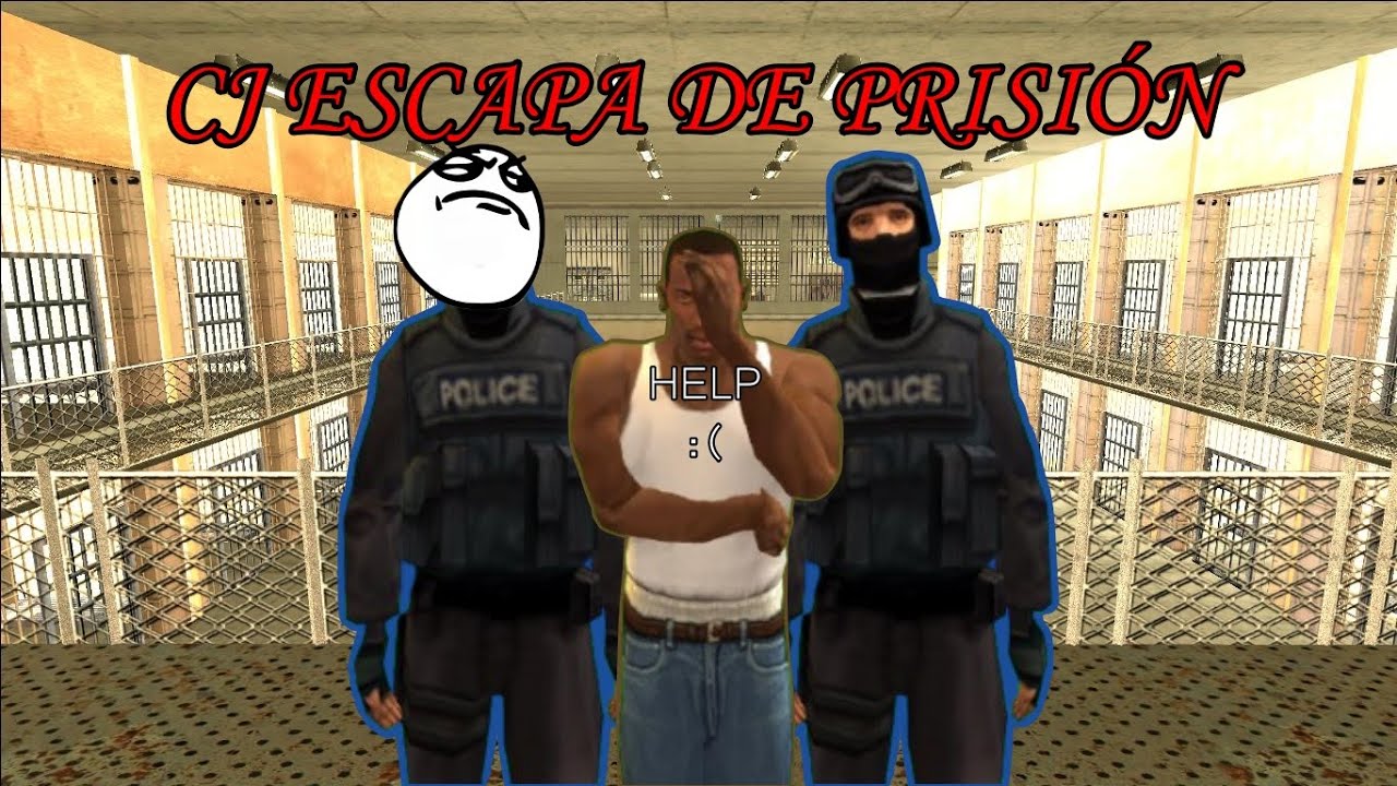 CJ escapa de Prisión // GTA SAN Loquendo