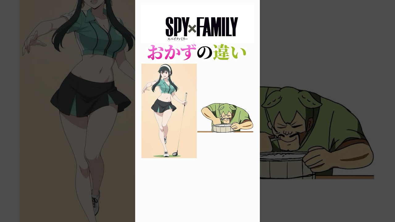 スパイファミリーに対するオカズの違い