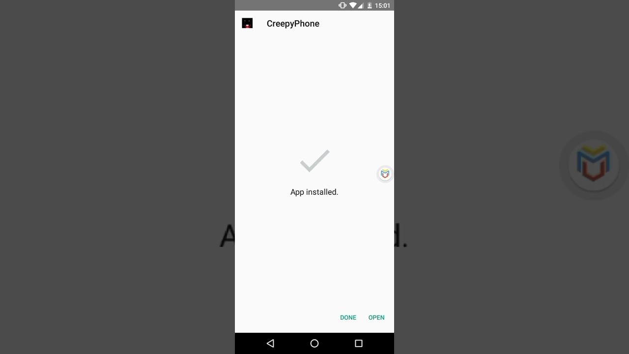 Testing the Creepy phone virus 