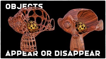 How to make Objects Appear and Disappear Easily | Blender 3.4 Beginners tutorial