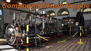 TandemCompound Steam Engine driving a Flywheel Generator at the Schlieren Gasworks