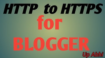 How To Change HTTP to HTTPS in Blogger