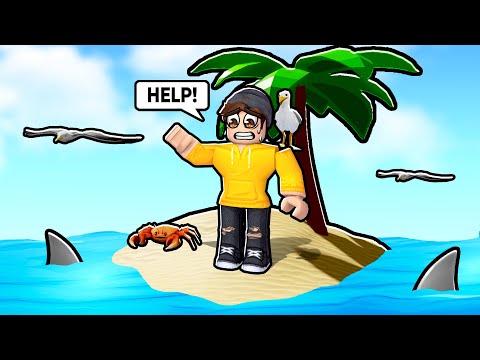 i got STRANDED on a desert island in Roblox... 🏝️
