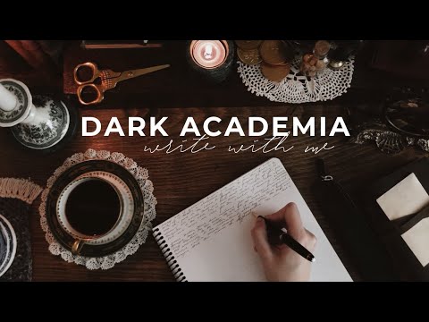dark academia writing session 🕯 rainy night
