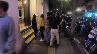 Suasana Malam Takbiran Idul Fitri di Jalan Braga Bandung Tahun 2022
