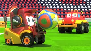 Футбол на улице транспортное средство мультфильм видео для детей