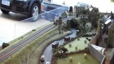 Model bridge Part 4 and 5 and various trains