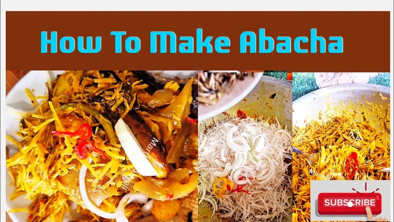 Step by step on how to make Abacha #yummy #food - YouTube