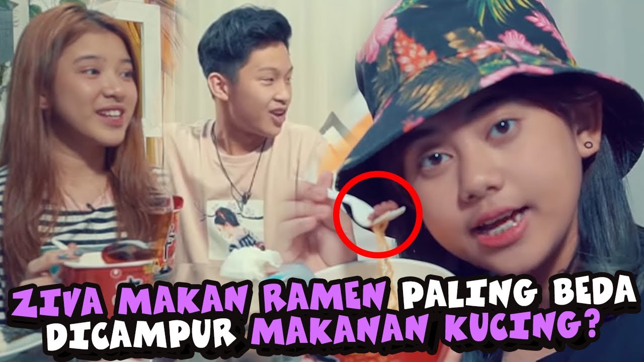 TIARA, SAM, ZIVA MAKAN RAMEN PALING BEDA! DICAMPUR SAMA MAKANAN KUCING?