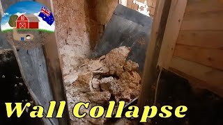 Digging a SECRET BUNKER Part 65 | Bunker shoring and wall collapse
