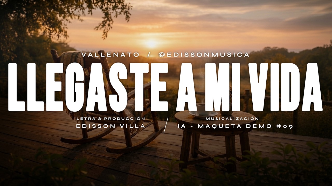 Llegaste A Mi Vida - Vallenato