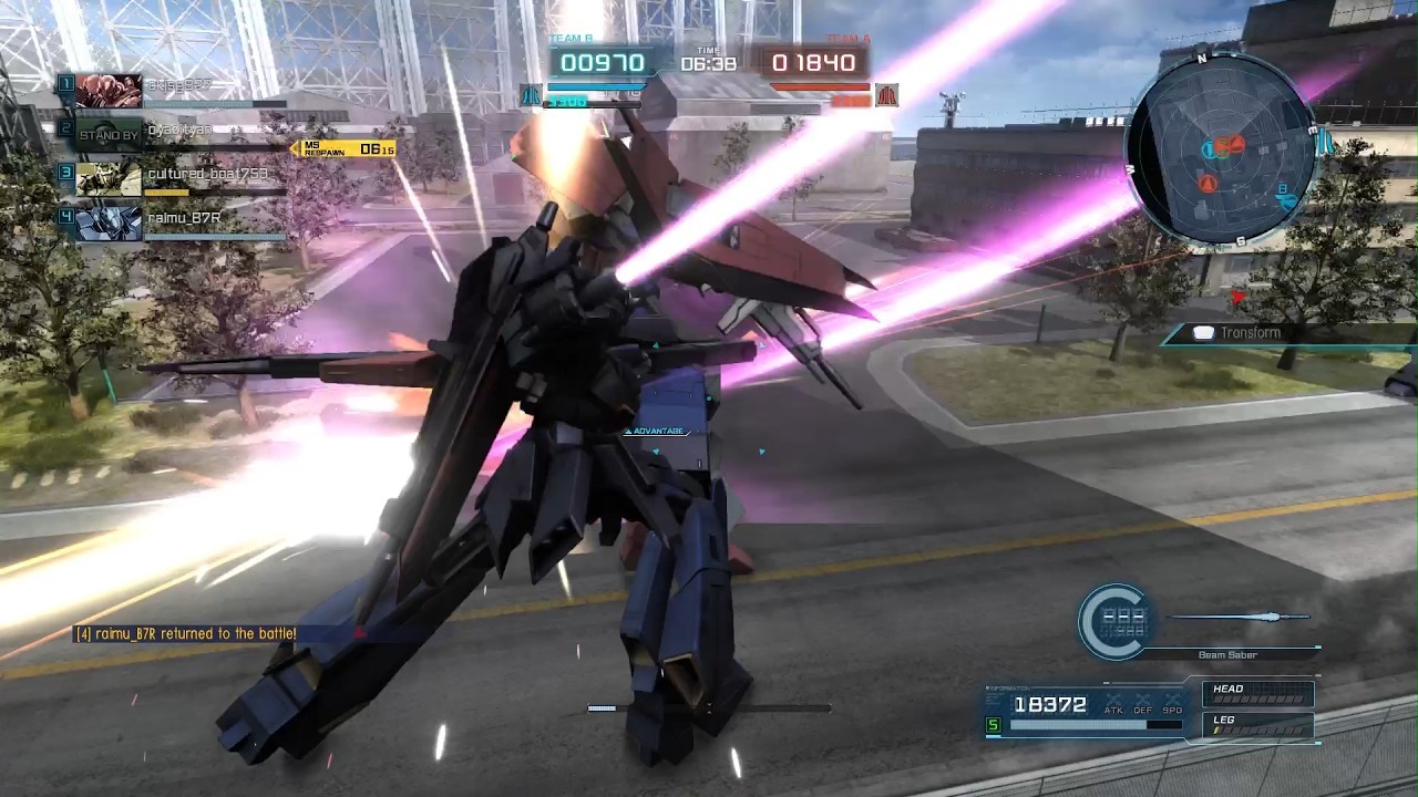 Zeta Gundam [Hyper Mega Launcher] in 650 Basic Match at Port Base