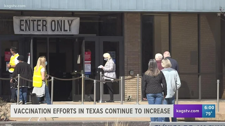 Vaccinations in Texas continue to increase