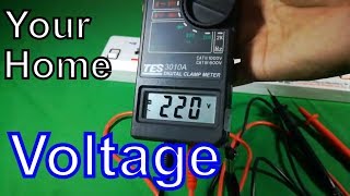 How To Test Your Home Power Supply Voltage With Multimeter Tes 3010A
