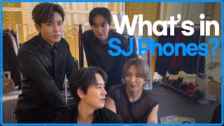 SJ members' private life on their smartphones!