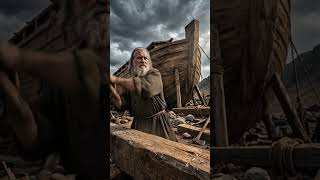 Noah's Ark 🌊 AI-generated Bible story. God warned Noah, flood covered the earth. Rainbow promise!