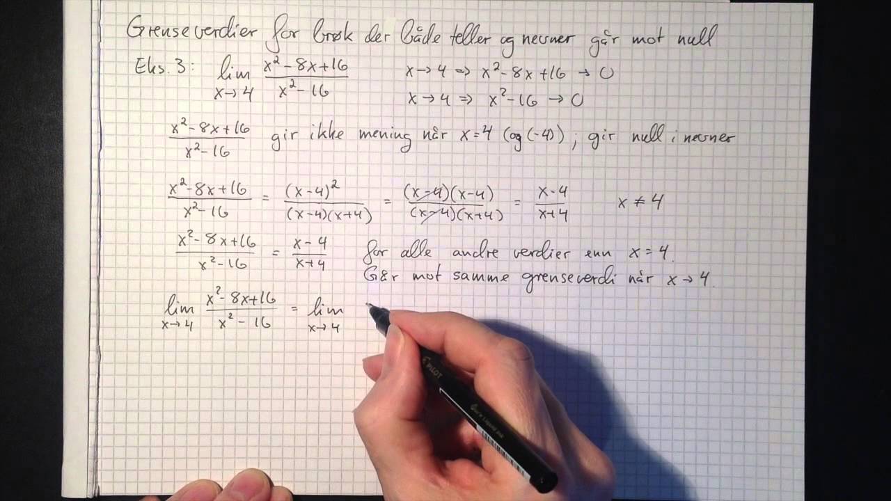 Matematikk R1: Grenseverdier og kontinuitet
