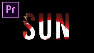 How to make TRANSPARENT movie TITLE, INTRO or TEXT tutorial for Premiere PRO