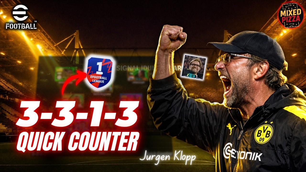 Тактика Юргена Клоппа 3-3-1-3 для быстрых контратак в eFootball™ 2026 | Полная настройка и игрово...