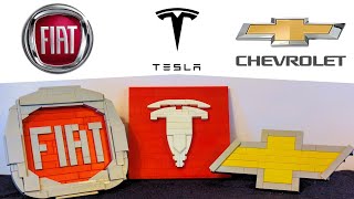 Building Famous Car Logos In Lego