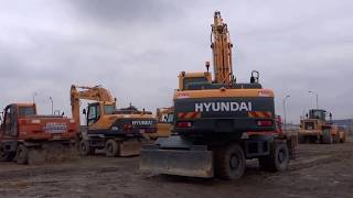 Экскаватор колесный hyundai r210w