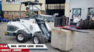 Demonstrating The Cl40 Compact Loaders Max. Tipping Load