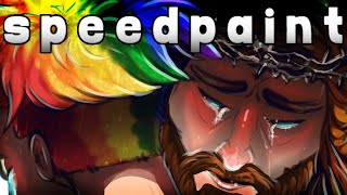Speedpaint - A Child You Died To Save 2024 Olympics Lgbt Response By Christian Artist