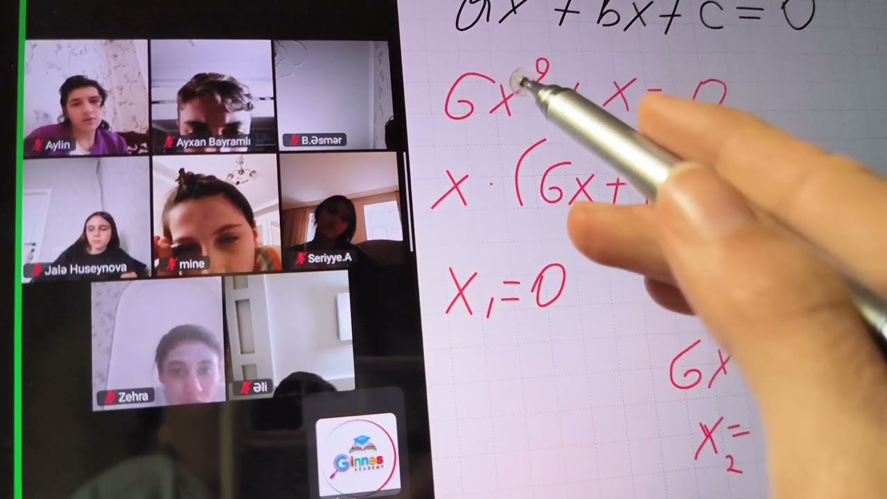 Sinif 8 ✳️ Natamam kvadrat tenlikler 