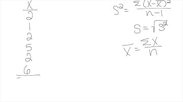STAT 200 Lesson 2 -- Sample Variance and Standard Deviation by Hand (Explain Everything)