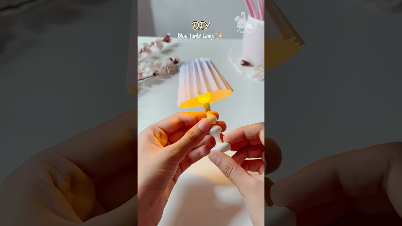 DIY Mini table lamp using waste plastic bottles✨💫|#shorts #viralshorts #lamp #craft #diy