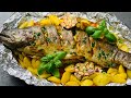 Нежная и Невероятно Вкусная Форель с Овощами в Духовке!  ЗАПЕЧЕННАЯ В ФОЛЬГЕ ФОРЕЛЬ!