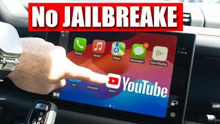 watch youtube on apple carplay with no jailbreak