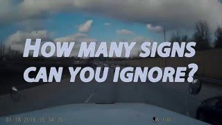 How many signs can YOU ignore? (Or, how not to use EZ Pass Express Lanes)