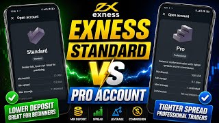 Exness Standard vs Pro Account | Exness Standard Account vs Pro Account Comparison