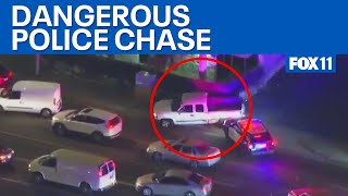 Wild Police Chase Through Orange County Fox 11 La