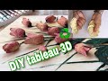 Diy tableau 3d crafts ide recyclage       peinture acrylique