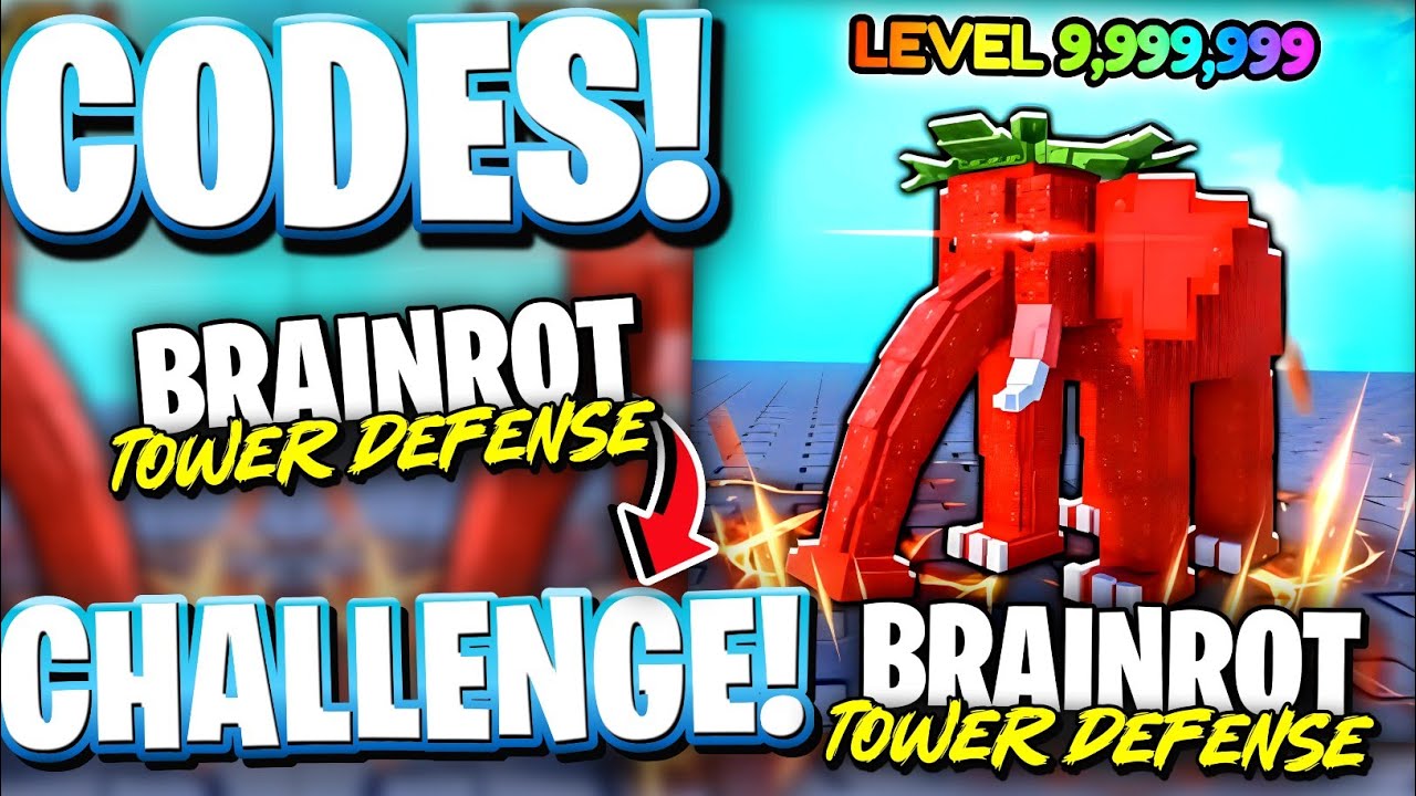 🤝CHALLENGE! All LATEST CHALLENGE UPDATE CODES FOR BRAINROT TD! ROBLOX ...