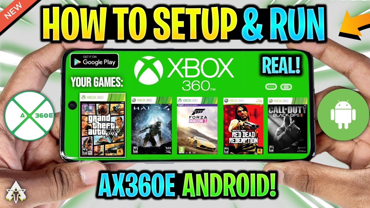 How To Run XBOX 360 Games On Android - AX360e Emulator Setup/Settings ...